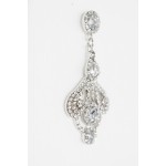 Gatsby Crystal Pave Baroque Bridal Earrings